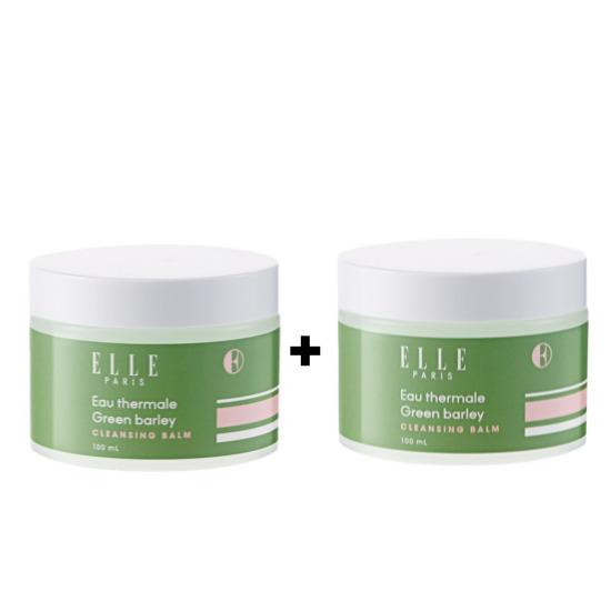 ELLE PARIS Eau Thermale Green Barley Cleansing Balm – Gentle Daily Makeup Remover 100ml