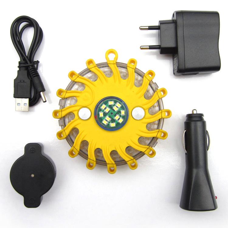 LED Multi-Functional Traffic Barrier Warning Light - Red, Blue, Yellow Yes