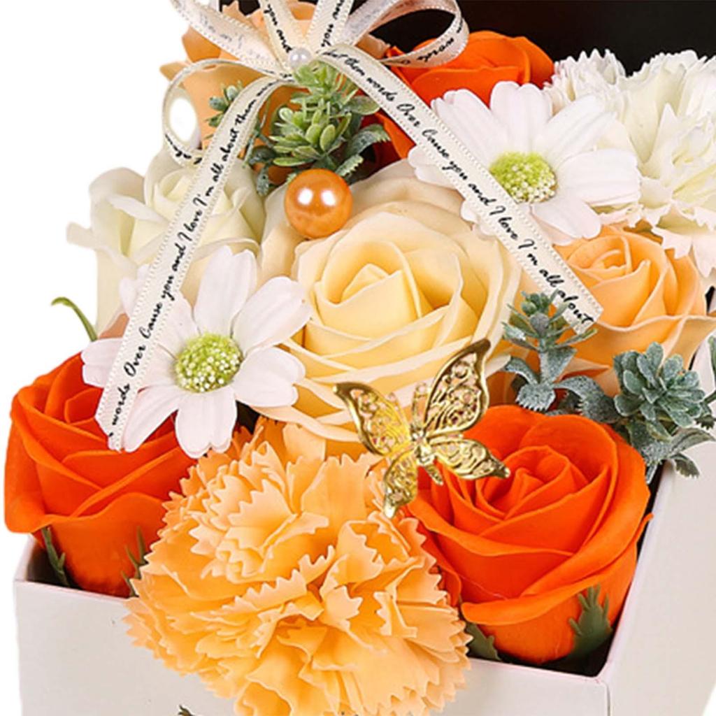 Soap Flower Romantic Scented Rose Decorative Soap Flower Bath Soap for Teachers' Day Anniversary Christmas Thanksgiving Mom