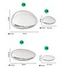 Creative Imitation Stainless Steel Goose Egg Stone Wall Decoration Modern Hotel Hanging Water Droplet Wall Decoration Artwork