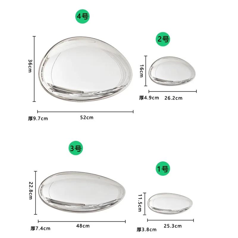 Creative Imitation Stainless Steel Goose Egg Stone Wall Decoration Modern Hotel Hanging Water Droplet Wall Decoration Artwork