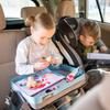 ModFamily Car Child Child Seat Car Back Seat Travel Lap Ages Table, Tray, Table, In-Car Table, Desk, Tray, Blue/Gray, 3+