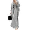 Spring Stripe Printed Beach Party Sundress Autumn Women Long Sleeve Lapel Dress Fashion Casual Loose Vestidos