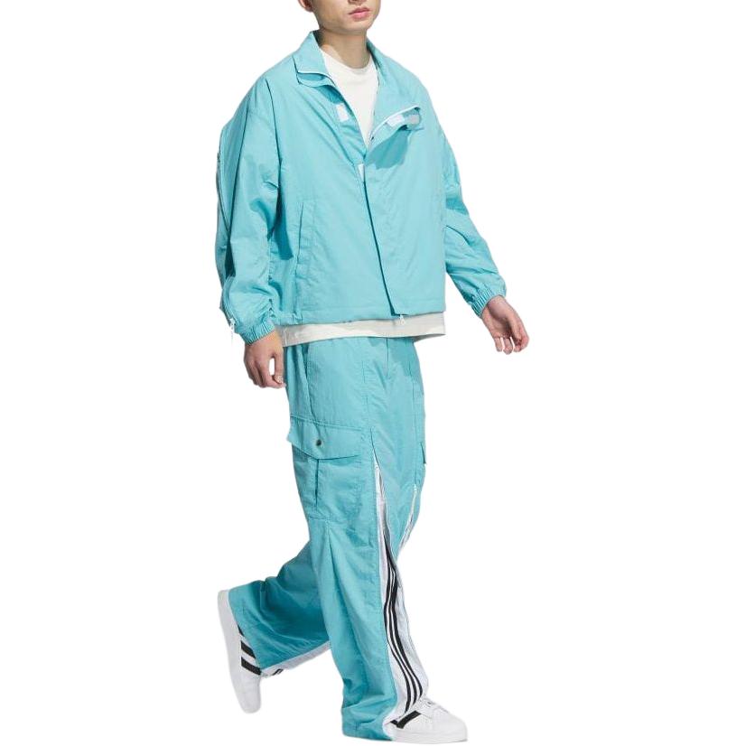 Adidas Originals x KR OP Cargo Pants Men's Cyan IZ4921