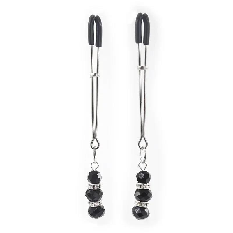 Metal Nipple Clamps Chest Clitoris Stimulation SM Restraint Small Bell Breast Clips BDSM Sex Toys Women