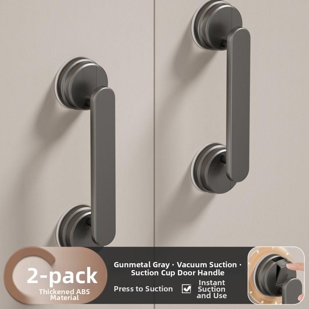 1/2Pcs Waterproof Suction Cup Door Handle Removable Bathroom Shower Auxiliary Handle  Bathroom