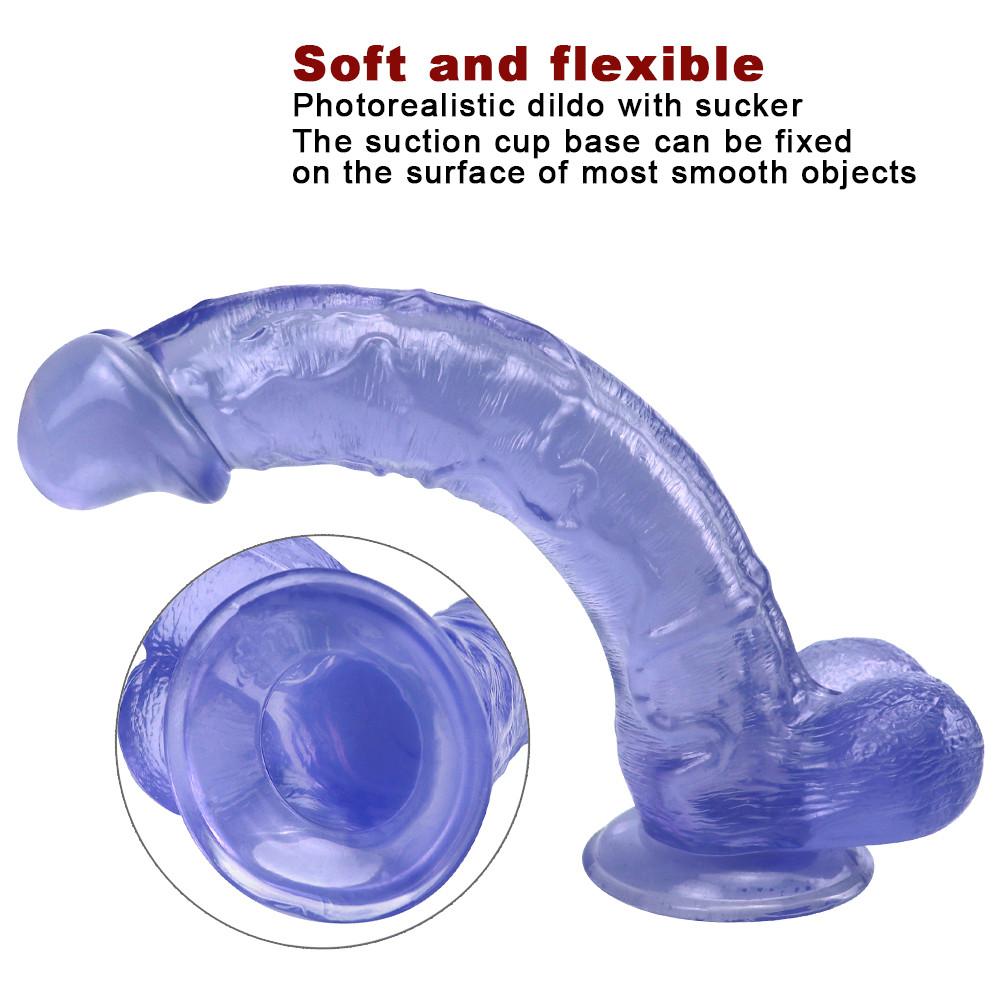 26cm Realistic Dildo Huge Sucker Soft Dildos for Women Masturbator Female Vagina Massage Anal Plug Sex Product 18+ Adult Toys