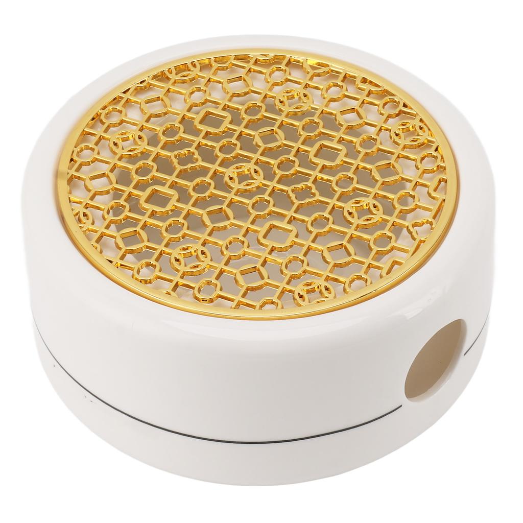 Ceramic Tea Pot Warmer with 11.8cm Gold Gasket Circular Concave Tea Kettle Heating Base for Home Kitchen Countertops