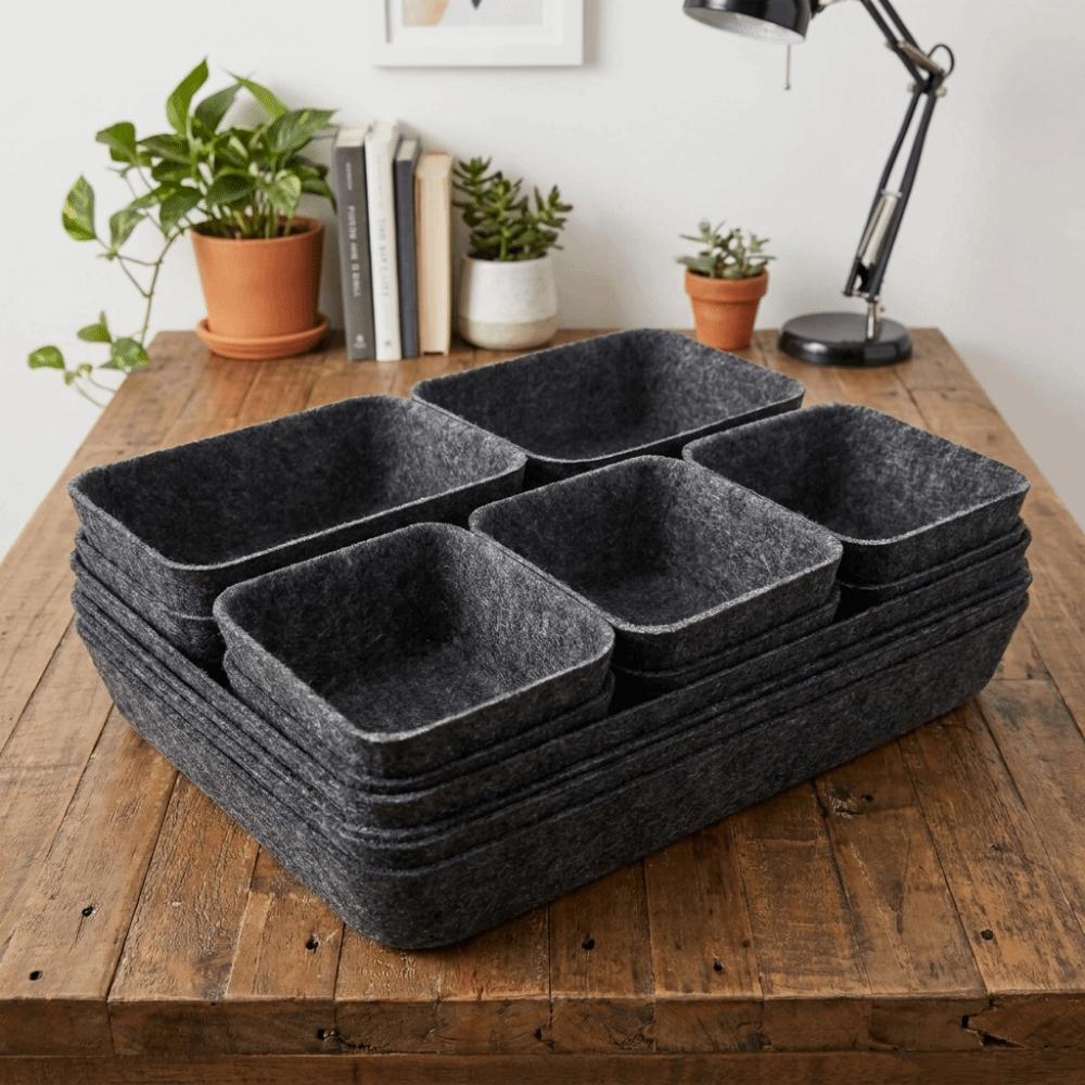 16Pcs/Set Space-Saving Drawer Organizer Creative Desktop Sundries Box Desktop Organizer
