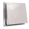 Exterior Wall Vent Cover with Flats 100mm Square SUS304 Stainless Steel Dryer Exhaust Vent Cover for