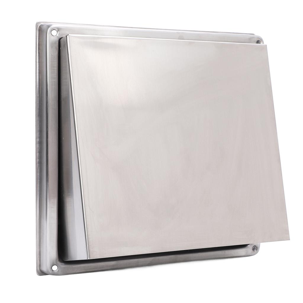 Exterior Wall Vent Cover with Flats 100mm Square SUS304 Stainless Steel Dryer Exhaust Vent Cover for