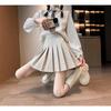 Autumn/Winter Thick Wool Pleated A-line Skirt - High Waist Slimming, Plus Size, Petite, Extended Length. 
