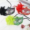 Plastic Halloween Party Mask Sequin Half Face Cover Facial Accessories Masquerade Mask  Ladies