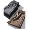 American Knitted Straight Sports Pants Men's Spring and Autumn Ankle-Tied Sweatpants Elastic Waist Pants Export Men's Casual Pants