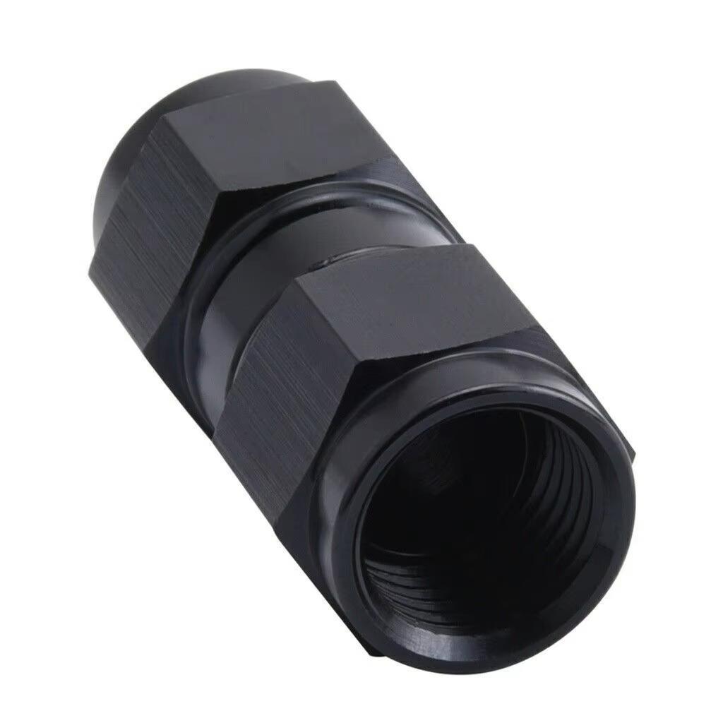 AN6 AN10 Aluminum Female Straight Swivel Coupler Fitting Adapter Black TF-1108