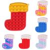 Stocking Christmas Pop It Simple Dimple Push Bubble Fidget Toy Xmas Kids Gift