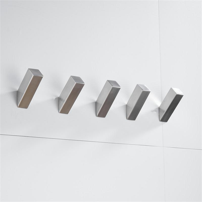 

Falangshi 304 Stainless Steel Black Hooks Clothes Coat Hanger Rustproof Nail Screwed Robe Hooks Wall Mounted WB8111