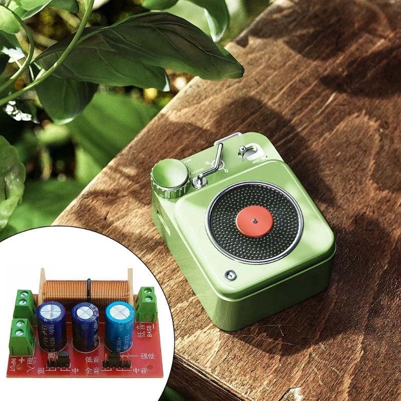 Professional 400W Speaker Crossover Filters Audios Frequency Divider for Trebles/Bass with Adjustable Frequency Divider