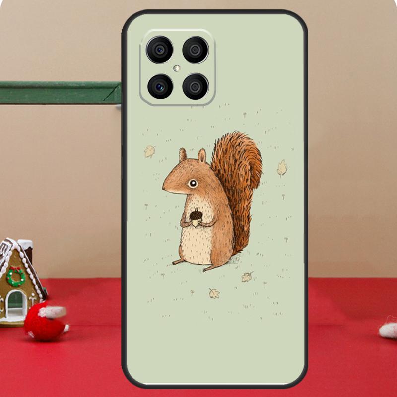 

Мультяшный Чехол с Животным Белкой Для Honor Magic 8 5 6 7 Lite Honor 400 Pro 200 70 90 X8c X8b X9a X9b X9c X9d Win Чехол Honor 70 Lite