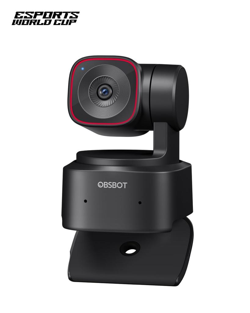 OBSBOT TINY 2 Lite Webcam, 4K Webcam with AI, Auto Tracking, 48MP, HDR, Phase Detection AF, Filtering, Noise Reduction, for Meetings, Live Streaming,
