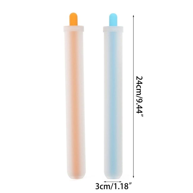 Silicone Ice Straw Mold Reusable Drinking Straw Mould Milkshakes Ice Straw Maker Tool for DIY Beverage Milk Teas Straw