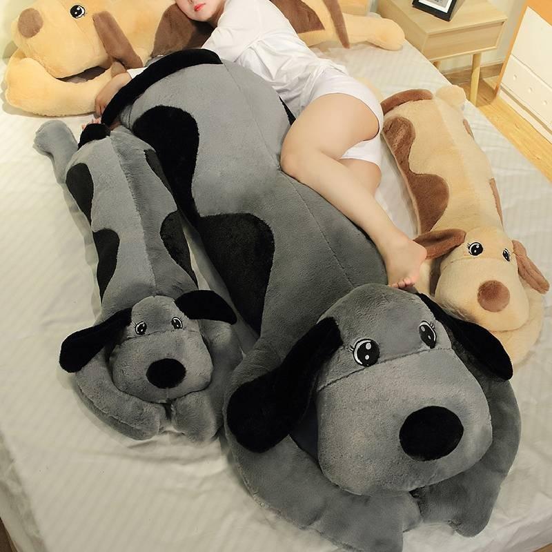 Entzückendes Plüsch-Hundekissen für Mädchen mit abnehmbarem Bezug Perfekt zum Schlafen Kuscheln