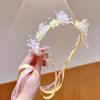 Handmade Hanfu Hair Accessories: Pearl Tassel Hairpin & Butterfly Flower Headband for Women and Girls