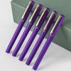 6-Pack of Purple Pens with Purple Ink, 0.7mm Business Signature Pens, Purple Gel Pens That Are Non-Erasable, Suitable for Office Use, Smooth Writing