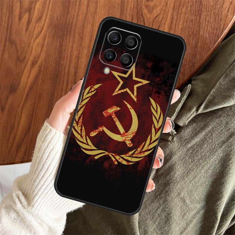 Russia Soviet Emblem Flag Case For Samsung Galaxy M11 M21 M31 M35 M12 M13 M14 M15 M16 M36 M56 M53 M32 M52 M55 M34 M54