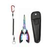 Portable Fishing Path Pliers Coated With Colored Titanium Multifunctional Fishing Pliers Gripper Stainless Steel Hook Cutter