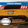 Funny Metal Aluminum License Plate Frame With Humor Texts Blessed Christian Black Car Cover Tag Holder Decoration With 2 Holes And Screws For Women