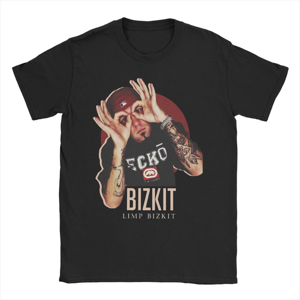 Limp Bizkit T-Shirt Herren Reine Baumwolle Einzigartiges T-Shirt Rundhals T-Shirts Kurzarm Oberteile Erwachsene