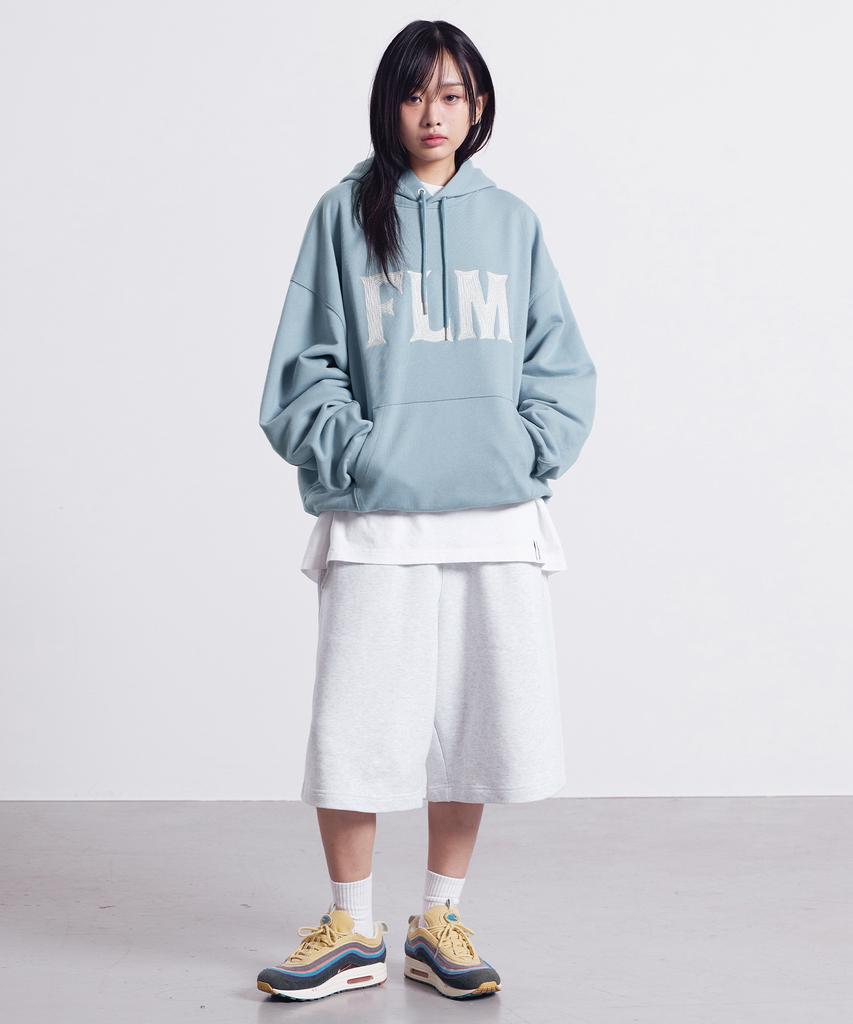 Flm Stitch Logo Hoodie - Charcoal