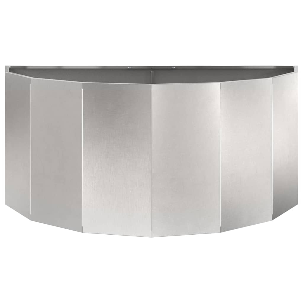Planter Silver 120 X 60 X 50 Cm Stainless Steel