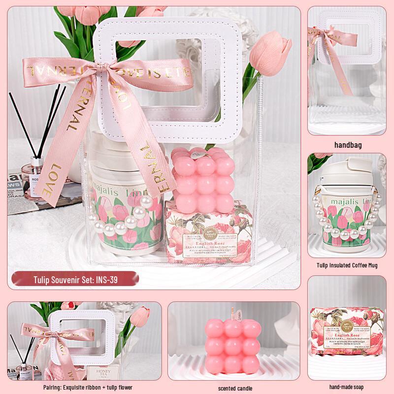 Tulip Glass & Aromatherapy Gift Set INS-39