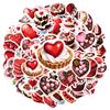 35pcs Cartoon Sweet Love Stickers Cute Valentine Stationery Stickers Stickers For DIY Phone Laptop Scrapbook Bike DIY