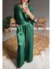 2024 European American Summer Style V-neck Silk Casual Women's Suit