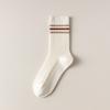 5 Pairs of Female Autumn and Winter Sweat Absorbing Deodorizing Fashion Color Collision Boneless Soft Tube Socks