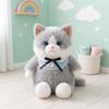 Lifelike Stuffed Animal Bag Fur Material Ragdoll Cat School Bag New Plush Backpack  Birthday Gift