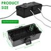 Outdoor Electrical Box Waterproof Weatherproof Connection Box 6 Cable Entry Ports, Extension Cord Cover Protect Power Strip Time