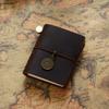 Mini Carnet de Poche à Feuilles Mobiles en Cuir de Vache pour Voyageur