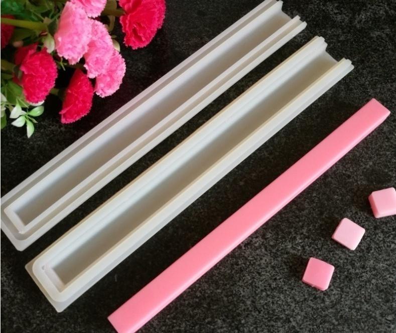 1PC Pipe Mould Long Silicone Tube Mold Heart/Round/Star/Square/Flower/Moon Shaped Soap Mold Diy Soap 3D Candle Mold