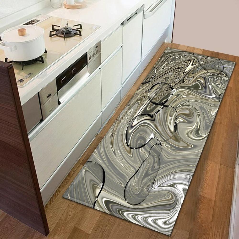 Oil Painting Graffiti Pattern Home Kitchen Floor Mat Door Front Decoration Floor Mat