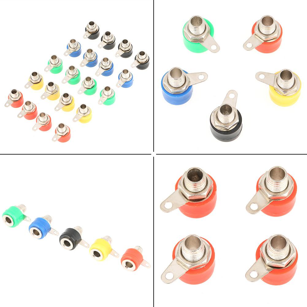 20 Buc. Culori Mixte 4mm Terminal Amplificator Difuzor Conectori Mufă Banana Soclu Jack