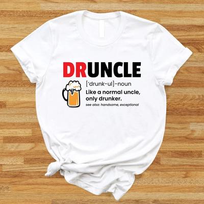 Maglietta Definizione Druncle: Regalo Divertente per Zio