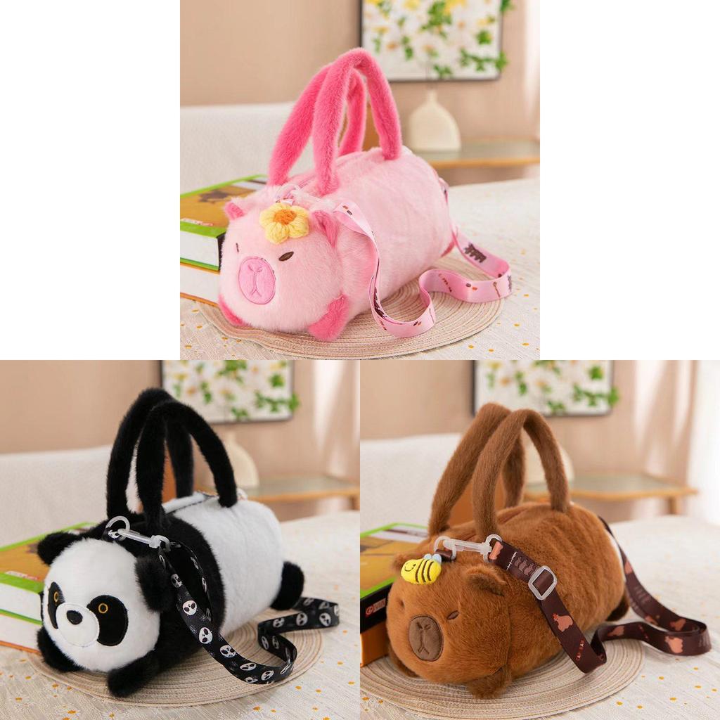 Plüsch-Capybara-Tasche mit Wasserpuppen-Design für den täglichen Gebrauch