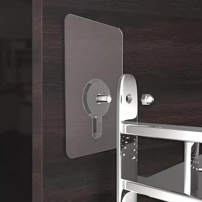 1/50 Stück Stark klebende Haken Bilderrahmen Schraubnägel Haken Poster Foto Uhr Wanddekoration Kleiderbügel Küche Bad Haken