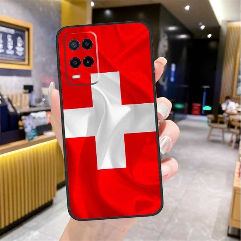 

Швейцария Швейцарский флаг Чехол для Oppo A5 Pro A15 A17 A57 A77 A60 A80 A40 A18 A38 A58 A78 A98 A96 A76 A16 A94 A74 A54 OPPO A91