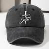 Baseballkappe mit gebogenem Schirm Hip-Hop-Hut Retro-Waschhut Verstellbar Bedruckt Lässiger Sonnenhut Weiches Oberteil Hochwertiger Truckerhut