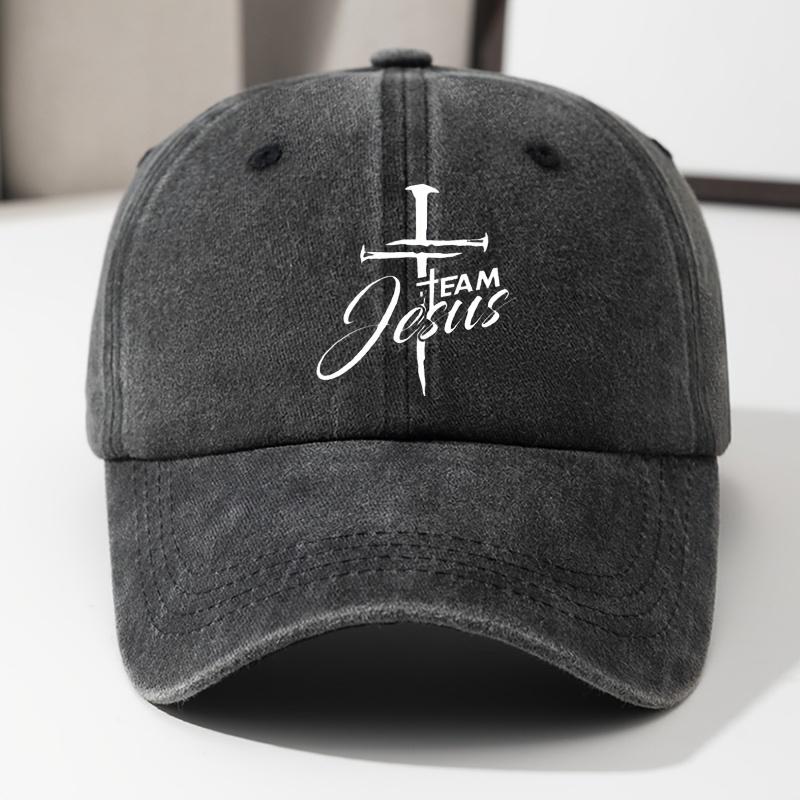 Baseball Cap Curved Brim Hip-hop Hat Retro Washed Hat Adjustable Printed Casual Sun Hat Soft Top High-quality Truck Hat чёрный